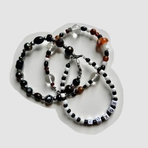 GLASS Beaded Bracelet Set